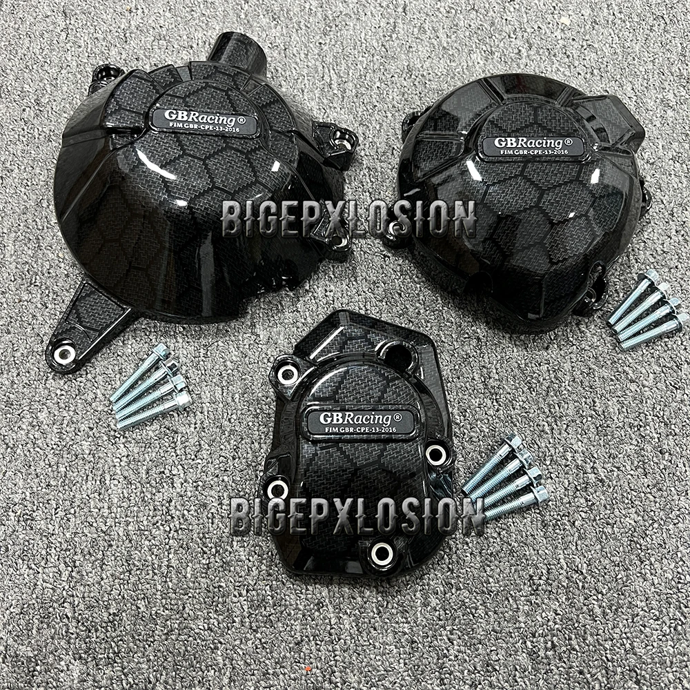 NEW Z900 Carbon Fiber Printing Motorcycle Engine Protective Cover For Kawasaki Z900