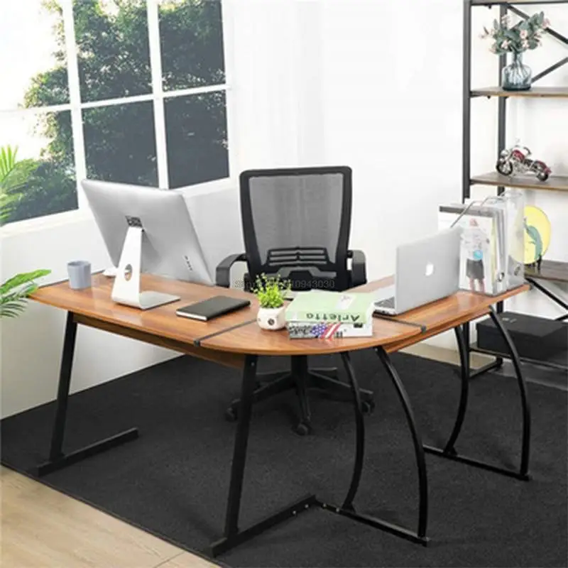 Home Office Desktop Computer Desk Furniture L-shaped Corner Desk Writing Desk Furniture Work Standing Desk