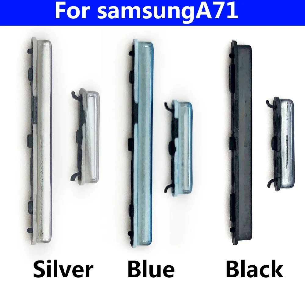 삼성 A31 A315F A51 A515F A70 A705F A71 A715F 외부 플라스틱 버튼 용 새 측면 키 전원 및 볼륨 버튼