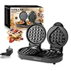 1100W Electric Waffles Maker 2 Modes Egg Cake Oven Non-Stick Coating Automatic Cake Machine for Kid's Breakfast Snacks Desserts 1