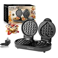 1100W Electric Waffles Maker 2 Modes Egg Cake Oven Non-Stick Coating Automatic Cake Machine for Kid's Breakfast Snacks Desserts 1