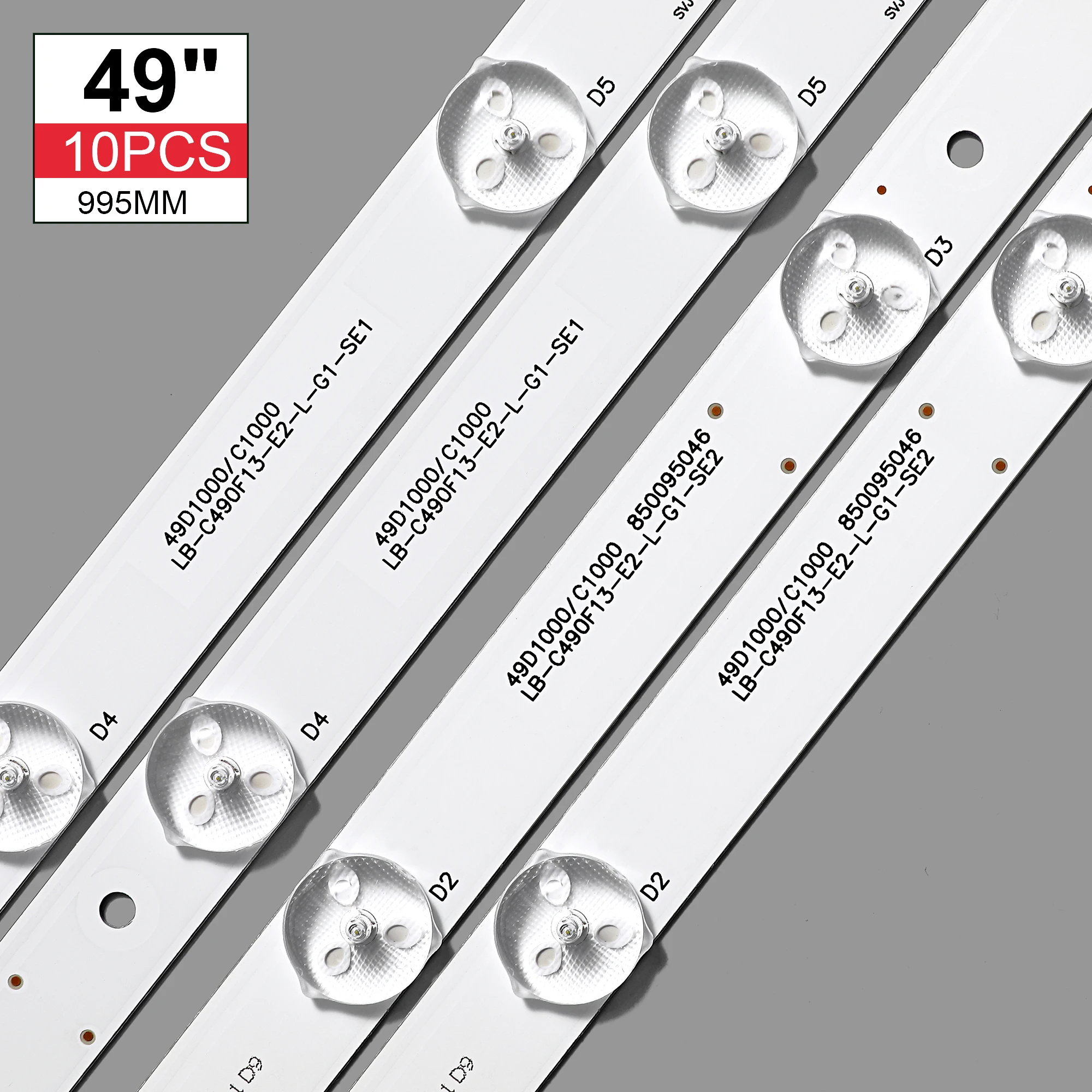 10 PCS LED Ʈ LED49C1000n 49D1000/C1000 LB-C490F13-E2-L-G1-LD1 LD2 SE1 SE2 RF-AC490E30-0601R-01 0601L 12 