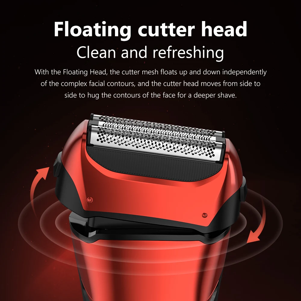Sejoy Razor Electric Shaver Professional Reciprocating Shaving Machine with Beard Trimmer for Men IPX7 Waterproof FK-608 3