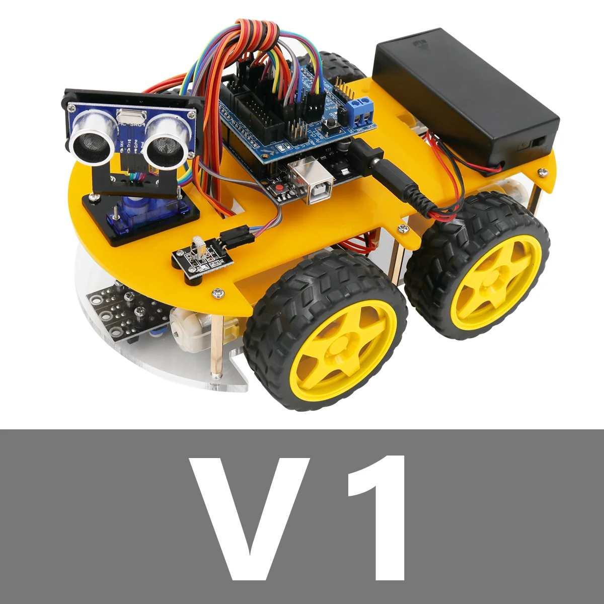 Hosyond 4WD Smart Robot Car Kit PDF Arduino Bluetooth, 48% OFF