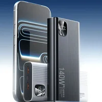Lenovo 500000mAh 140W PowerBank Super Fast Charge Chargeur de batterie externe portable avec affichage LED pour iPhone 6