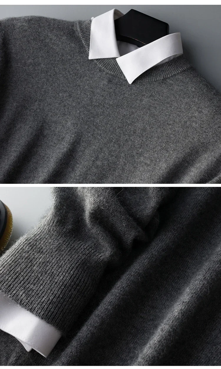 Cashmere Cashmere Sweater Men 2025 Autumn Winter Jersey Jumper Robe Hombre Pull Homme Hiver Pullover Men O-neck Knitted Sweaters