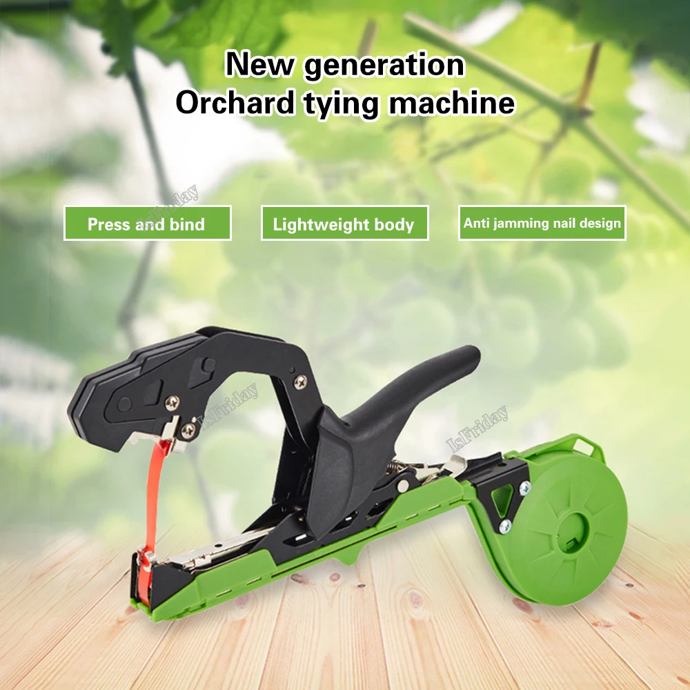 

New Plant Branch Hand Tying Binding Machine Vegetable Stem Strapping Pruning Tool Vegeta Tapetool Tapener Tapes Home Garden Tool