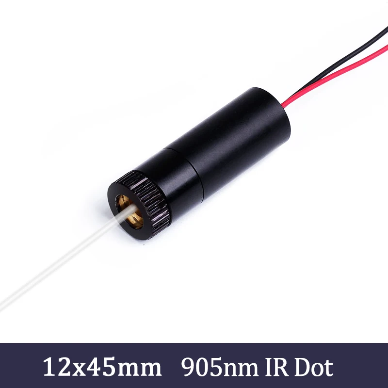 

D12X45mm Adjustable Focus 905nm IR Dot 1mW 5mW 10mW 30mW 50mW 100mW Laser Diode Module Industrial Grade ACC Driver TYLASERS