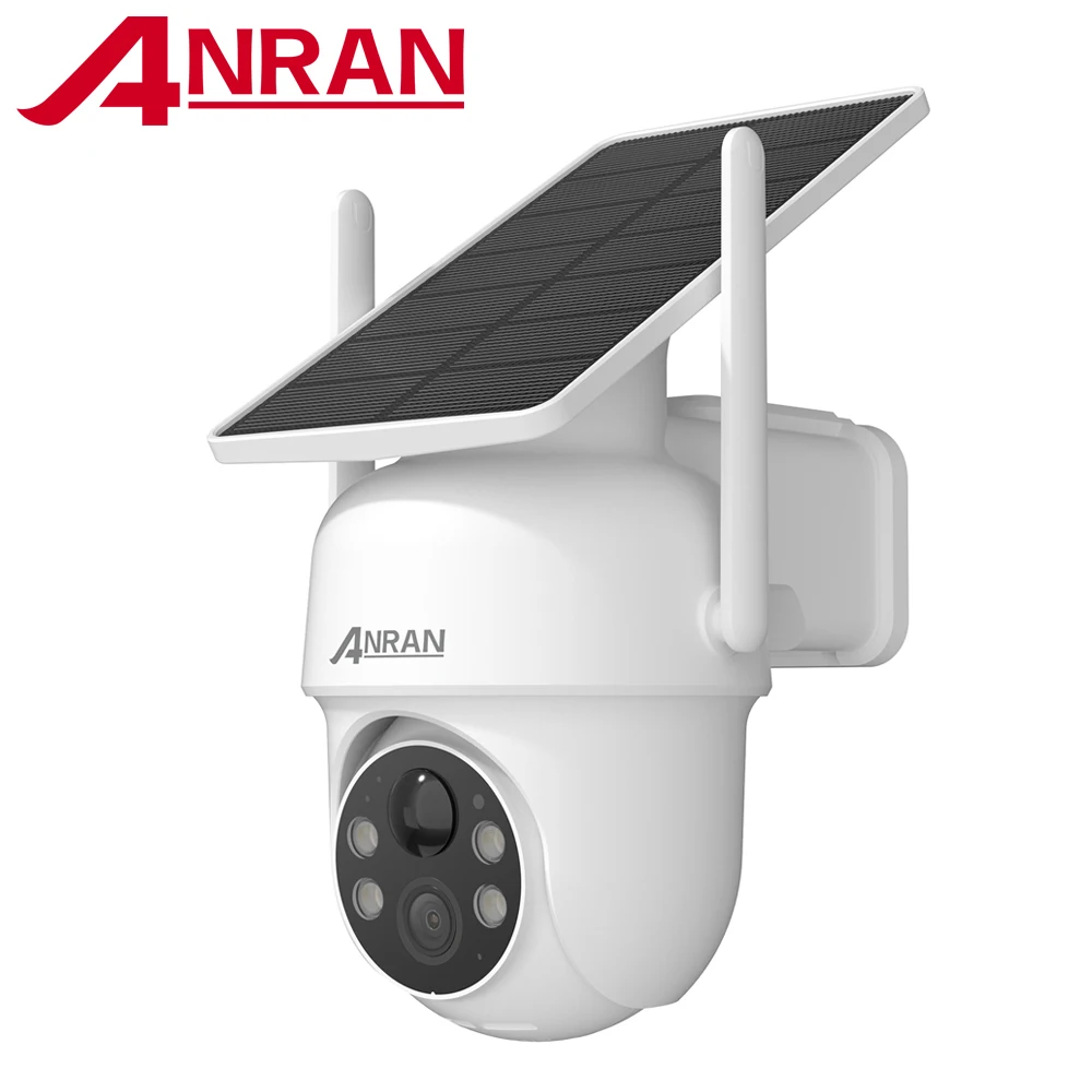 Solar Camera ANRAN 1/2pcs 3/5MP Outdoor 2.4G Wifi Home Surveillance