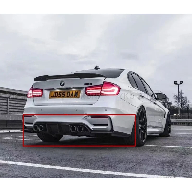 For BMW F80 M3 F82 F83 M4 4 Series 2014 2017 Carbon Fiber Rear Diffuser