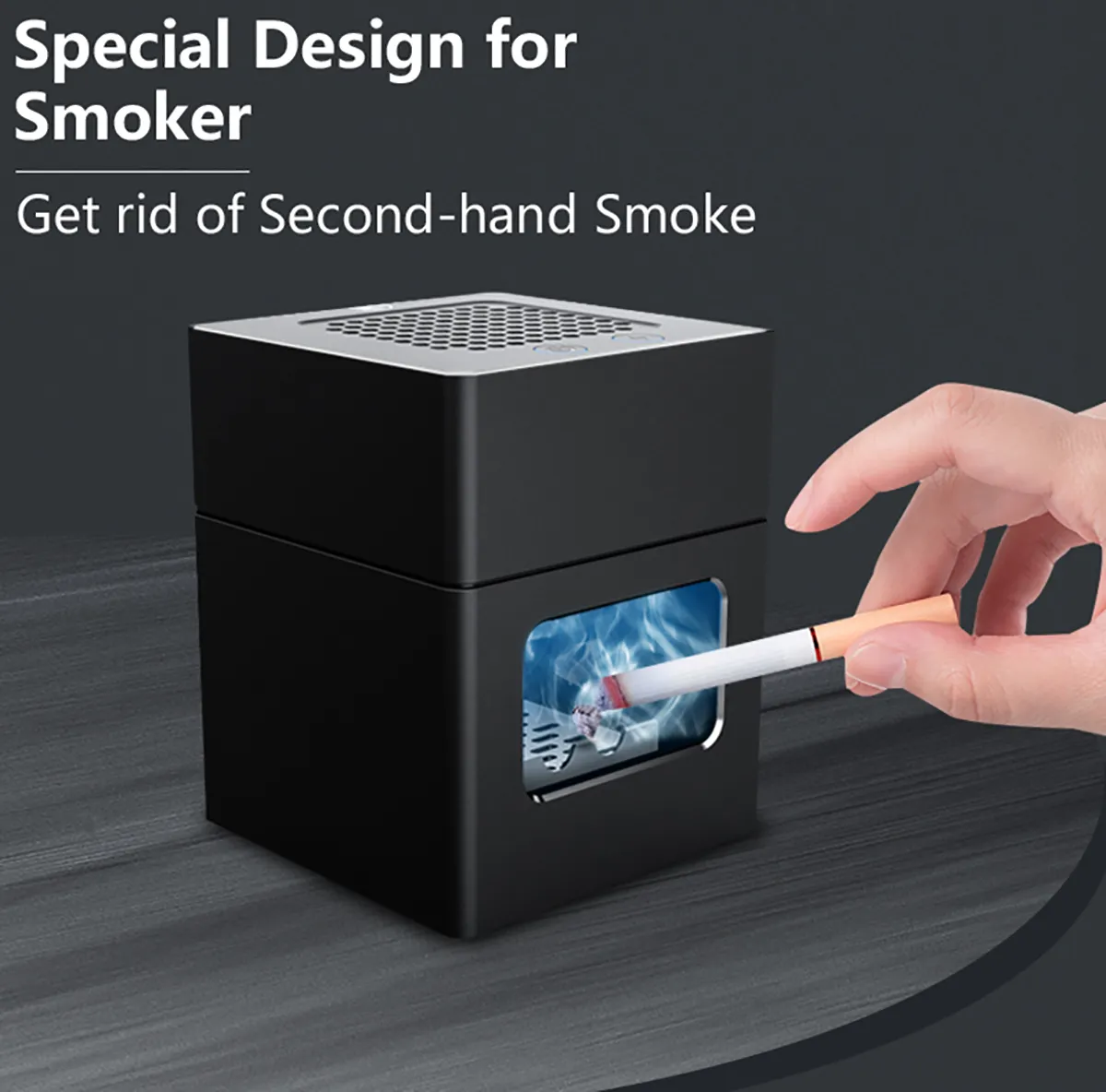 Smart Ashtray Air Purifier Multifunctional Removal Second-hand Smoke  Household And Commercial Desktop Negative Ion Purifier - Ashtrays -  AliExpress