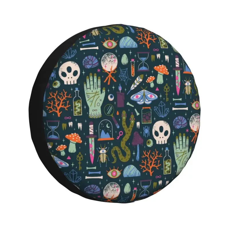 

Пышная Крышка для запасных шин на Хэллоуин с ведьмой для джипа Toyota Mitsubishi Witchy Auto Magic 4WD 4x4, протектор автомобильного колеса для внедорожника