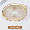 Round Storage Tray Home Living Room Coffee Table Tea Cup Storage Plate Acrylic Tray Aromatherapy Organizer Tray Home Decor 6