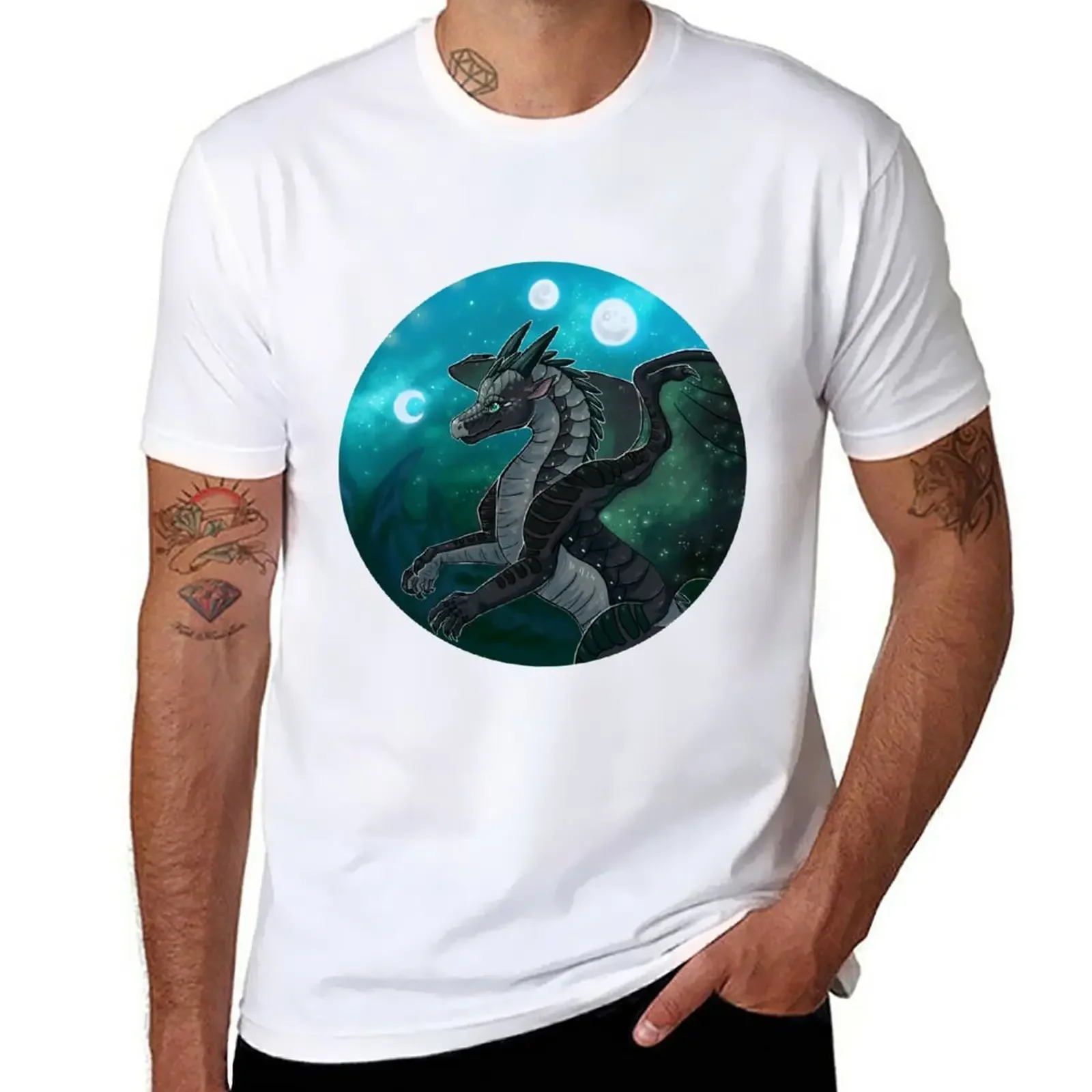 Wings Of Fire - Moonwatcher T-Shirt Summer Top Hippie Clothes Maglietta Da Uomo