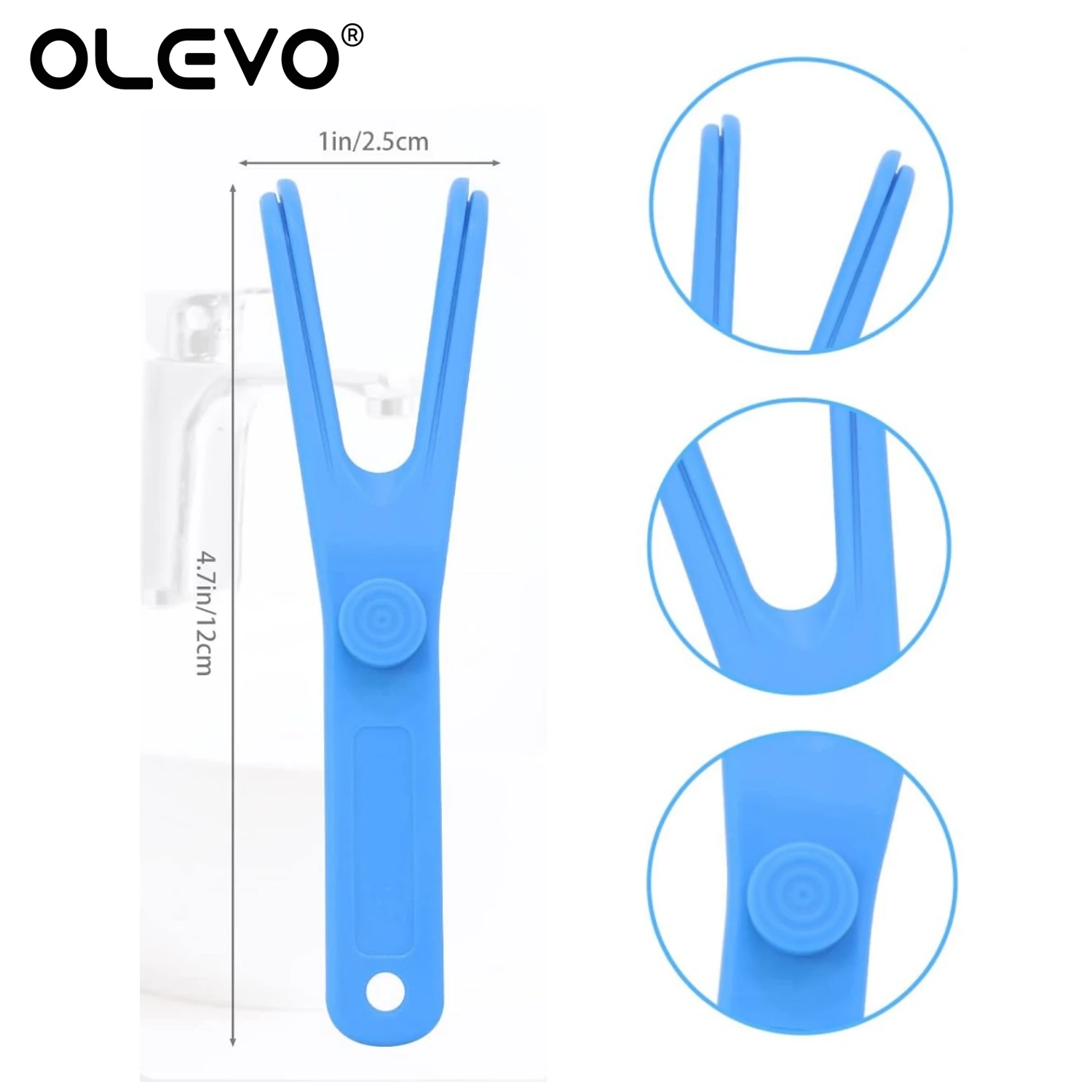Dental Floss Holder Dental Cleaning Tools 1Pc Dental Floss Holder Aid Oral Hygiene Tooth Pick Holder Reusable for Interdental Teeth Cleaner Breath Fresh Oral Care Tools