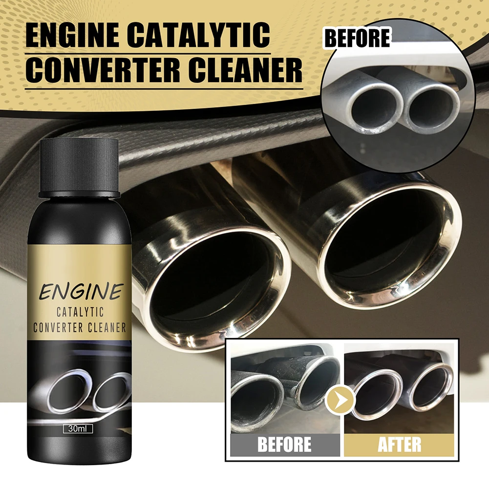

Vehicle Engine Catalytic Converter Cleaner Deep Cleaning Multipurpose 30ML Carbon Exhaust Engine Cleaner