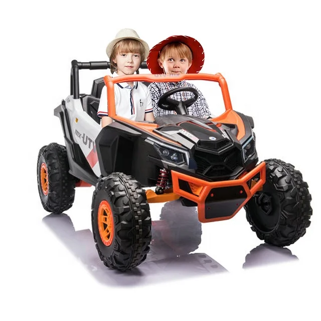 Newest Luxury kids UTV 24v ride on car 2 seats big kids electric car kids battery car custom