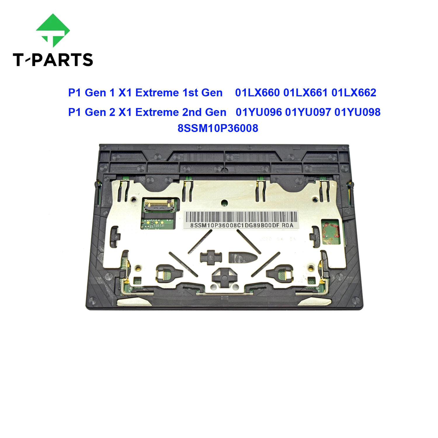 Bluetooth Trackpad Wired Trackpad Orig New 01LX660 01LX661 01YU096 Lenovo ThinkPad X1 Extreme 1st 2nd Gen / P1 Gen 1 P1 2 Touchpad Trackpad Clickpad Glass