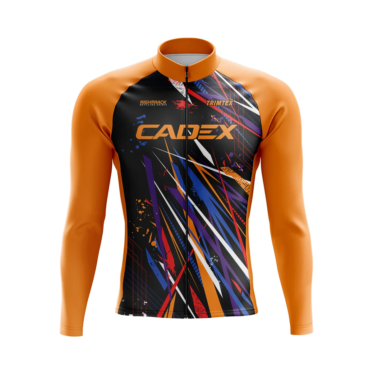 Maillot de ciclismo de invierno CADEX para hombre TRIMTEX Ropa de ciclismo de manga larga Primavera Otoño Malla/polar Ropa térmica RIGHTTRACK para ciclismo