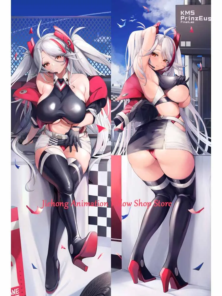 

Dakimakura Anime Prinz Eugen Azur Lane Pillow Cover Double-Sided Print Life-Size High Quality 2WAY Pillowcase Otaku Gifts