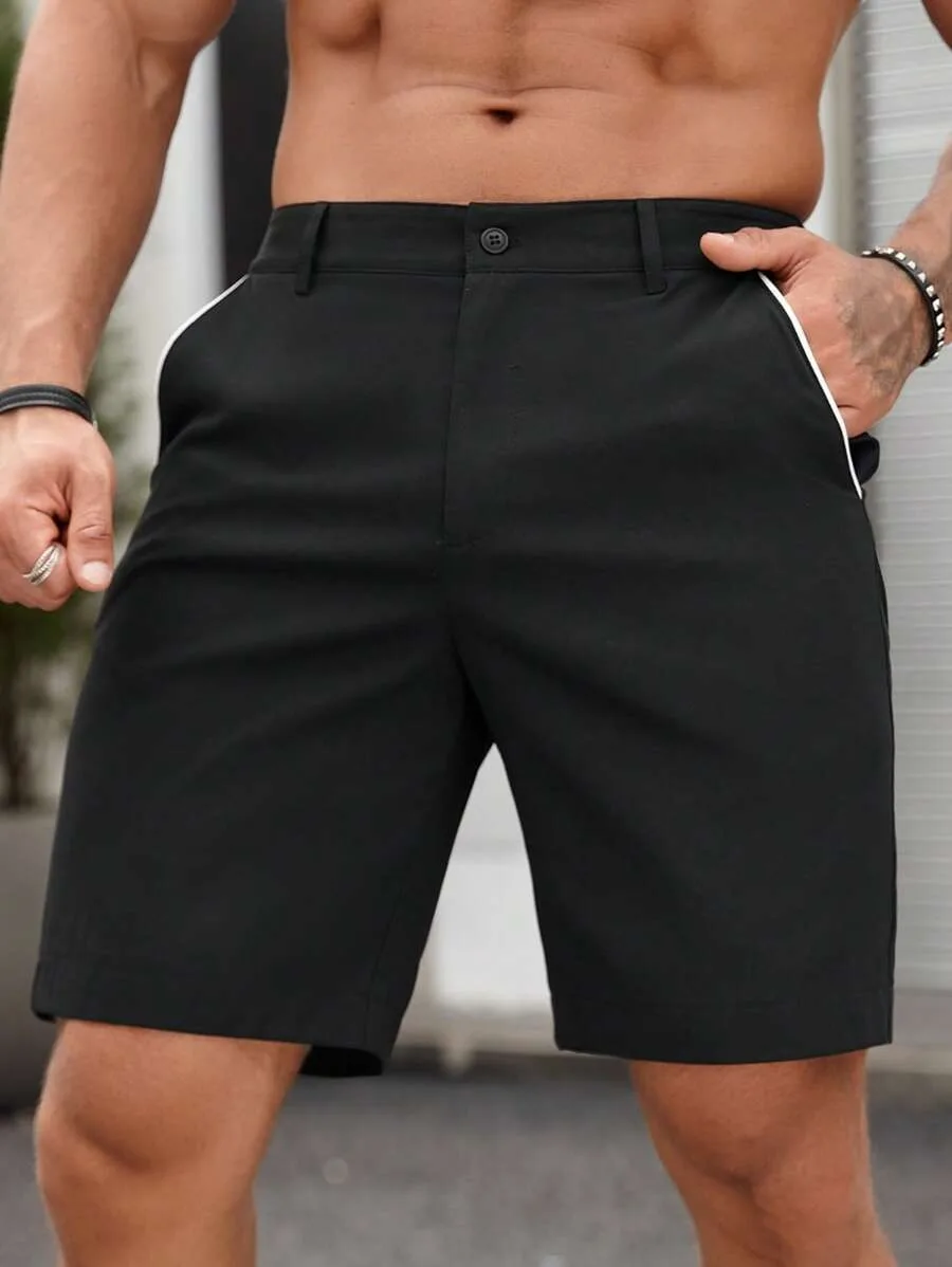 Summer Men's Casual Shorts Comfortable Golf Knee Pants Lightweight Stretch Casual Hiking Pants Summer Business Streetwear