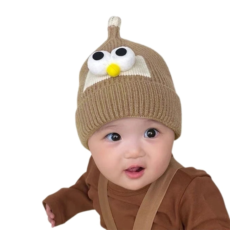 

Big Eyes Knitted Hat Windprrof Warm Bonnet Beanie Cap for Autumn and Winter