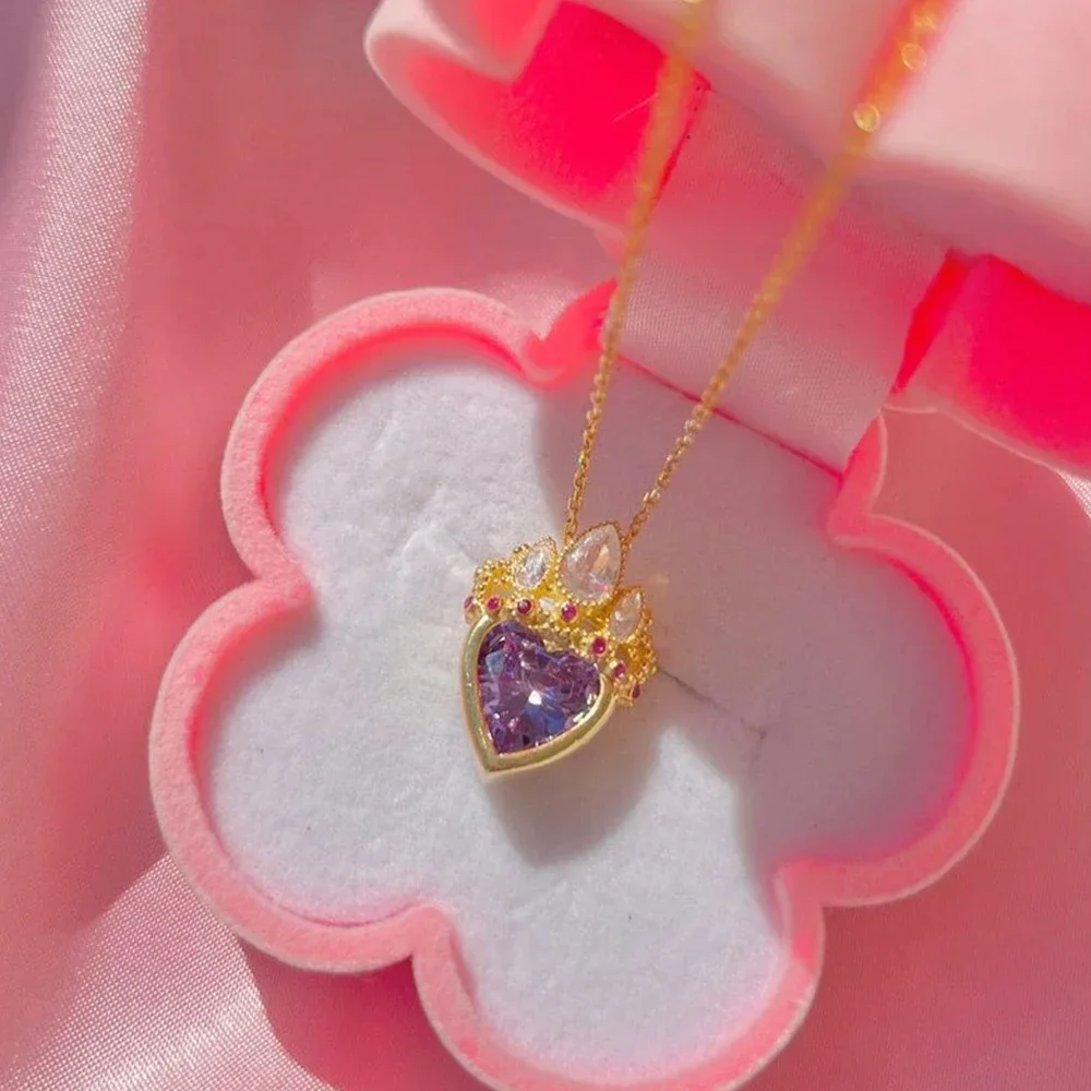 Shop Jewelry Necklaces - Diamond Crown Queen Necklace l MCHARMS