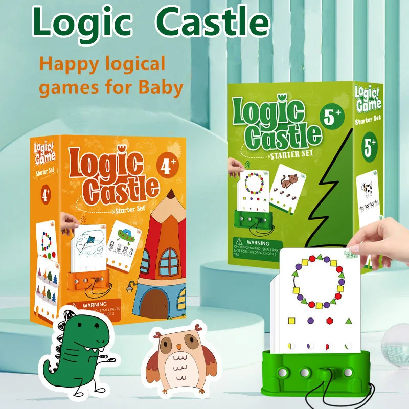 Logic-Castle-Starter-Set-with-Activity-game-cards-Educational-Smart ...