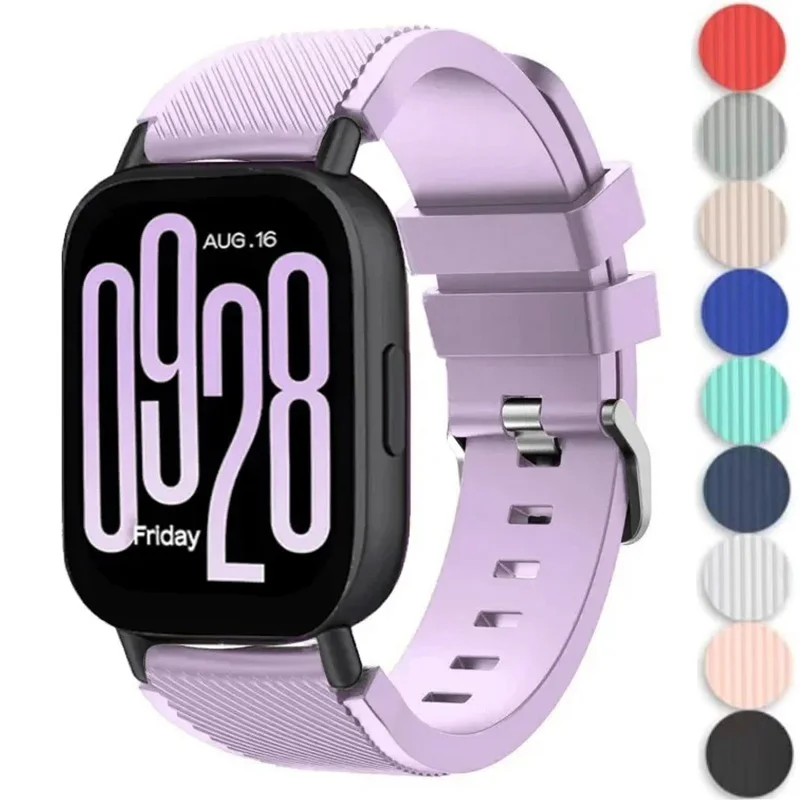 Breathable Sports Silicone Strap for Smartwatches - Soft and Comfortable Band