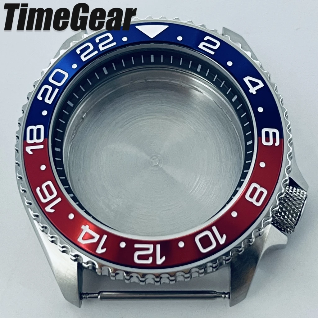 Sleek Black Ring Watch Case with Sloping Bezel and 3.8 Crown