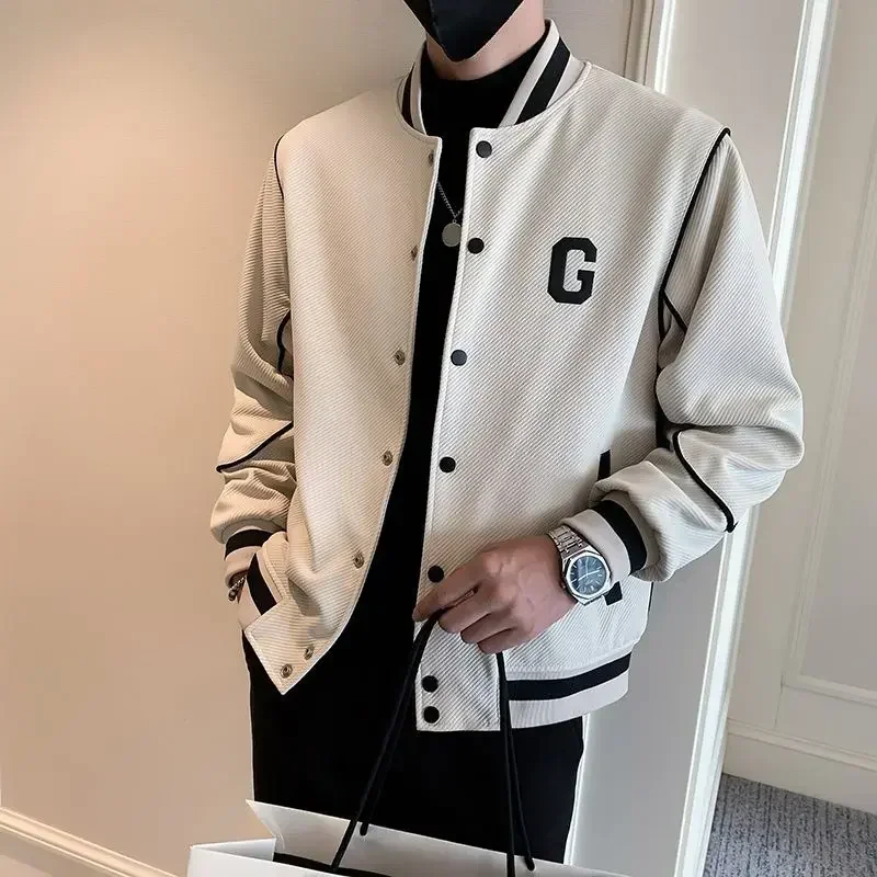 thumbnail image 1 of Abrigos de color sólido para hombre, marcas originales de alta calidad, venta barata, chaquetas de béisbol para hombre de moda, entrega rápida, ropa de moda 2024, 1 of 4