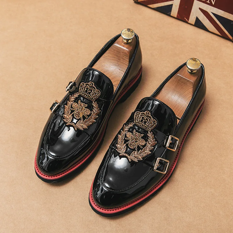 Mocassins Homme Venise - Cuir Noir - Taille 8 - Occasion - Style Loafers Habillés