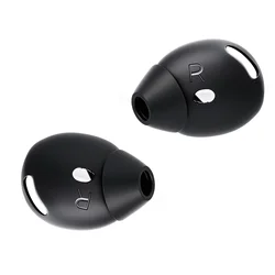 Enhanced Anti - Slip Silicone Earbud Covers - Premium Replacement Ear Tips for Secure Fit and Comfort (Black)