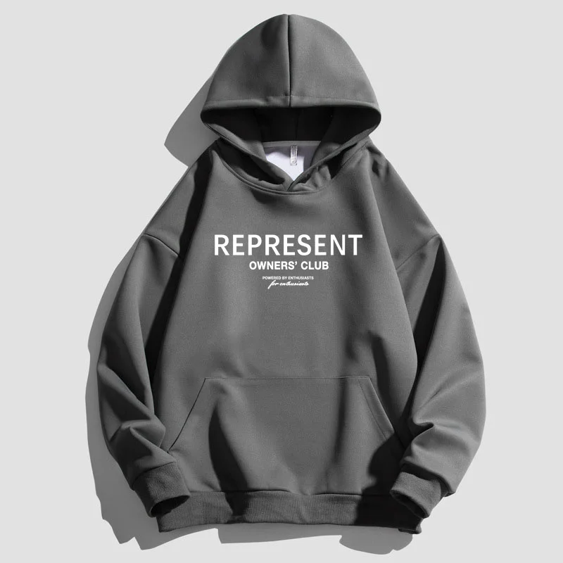 Men Women Cotton Hoodie Retro Style High Street Brand Graphic Hoodies Streetwear Letter Printed Hooded Good Pullover Sweatshirt