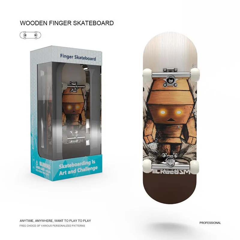 Boys Finger Skateboard Fingerboard Toys Hobbies Anti stress Puzzle Gifts