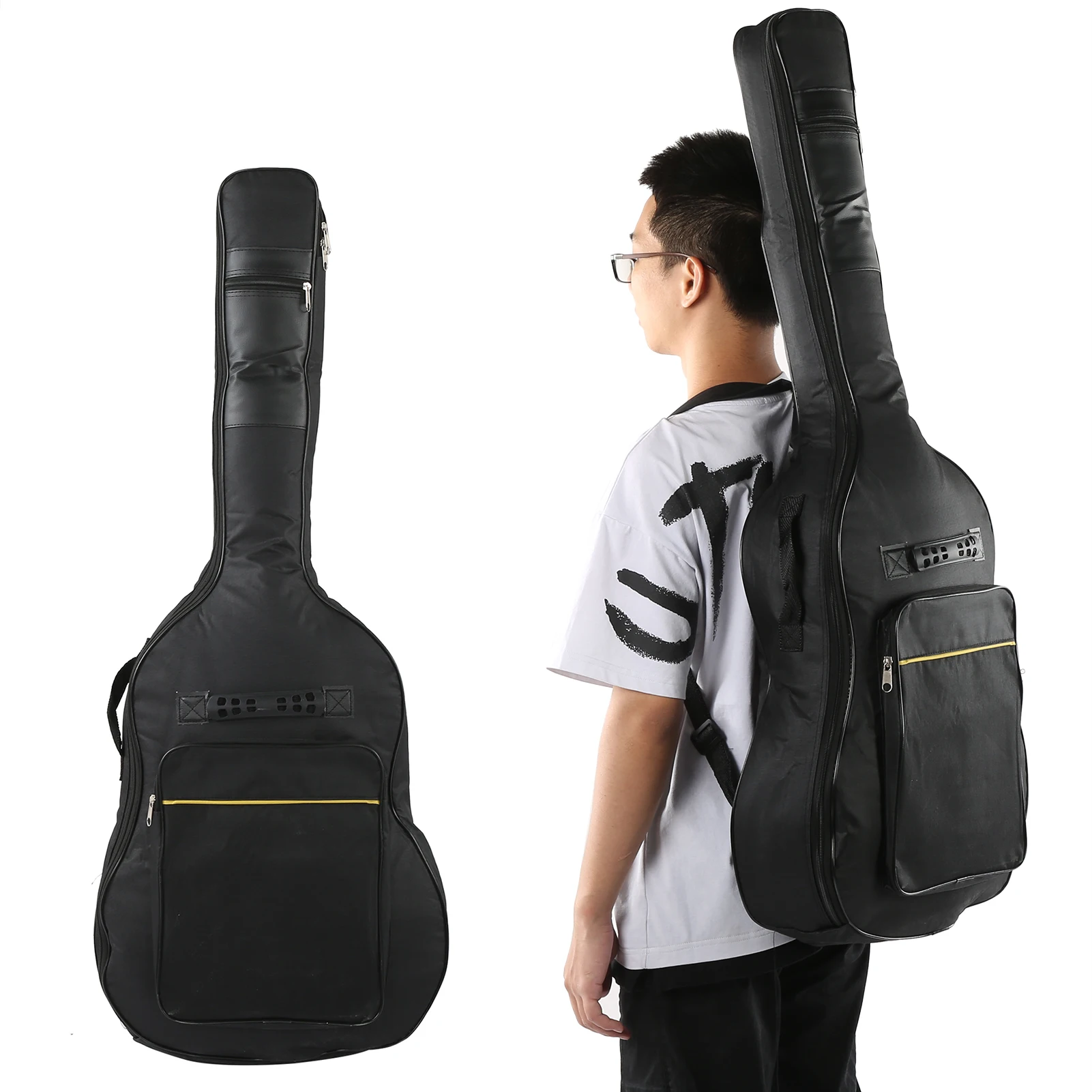 Guitar Gig Bag Portable Adjustable Waterproof Acoustic Gig Bag 40/41in Guitar for 40/41in Acoustic for Classical