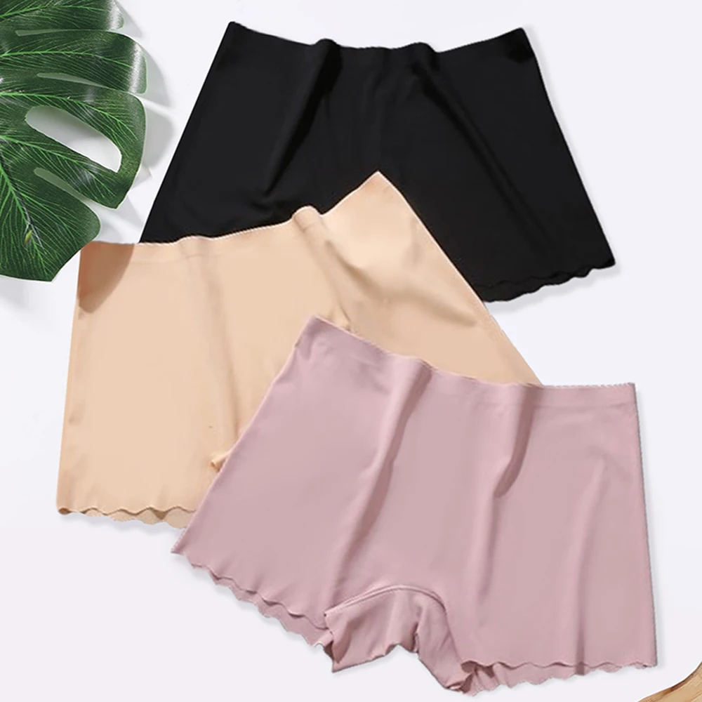 Women Panties Women Underwear Female Underwear 2 Pieces Pack Women's Boxers Boyshorts Solid Seamless Underwear 2Pcs Set