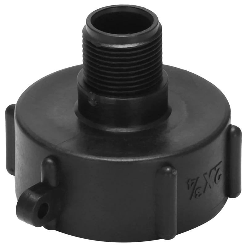 

ABHU 275 330 IBC Tote Adapter Water Hose Male Adapter Garden Hose Drain Plug Connector - Coarse Thread X Garden Hose