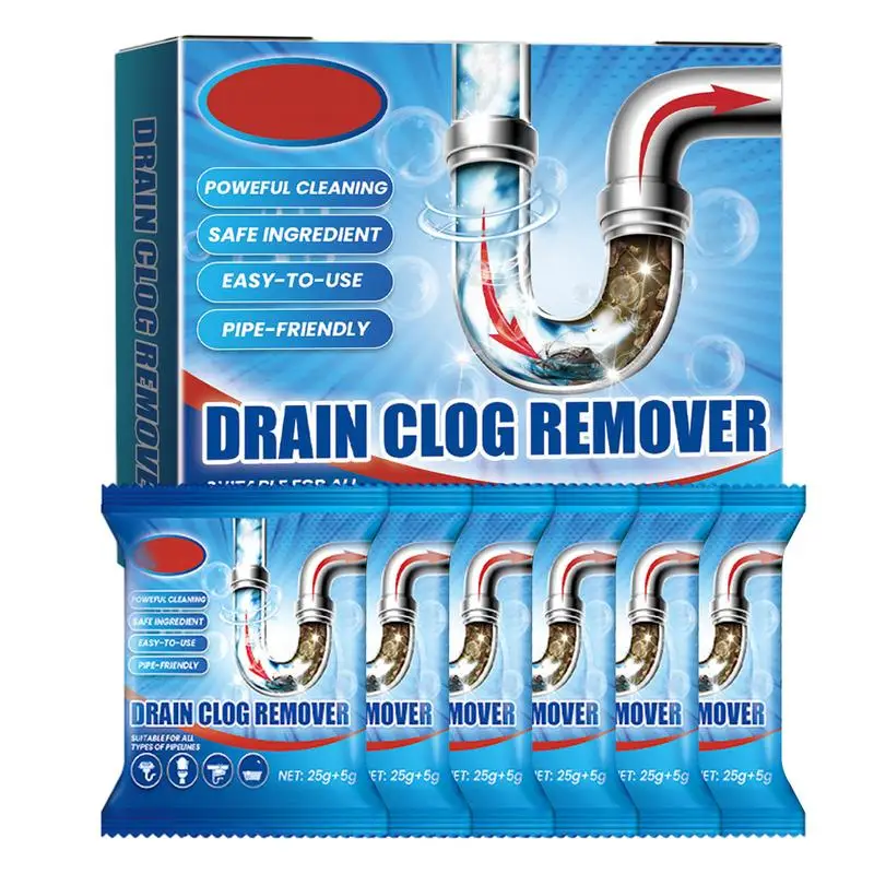 

Clogged Sink Drain Cleaner Pipe Cleaning Powder Natural Plant Extracts Pipe Unclogging Powder Deodorizing Powder For Toilet