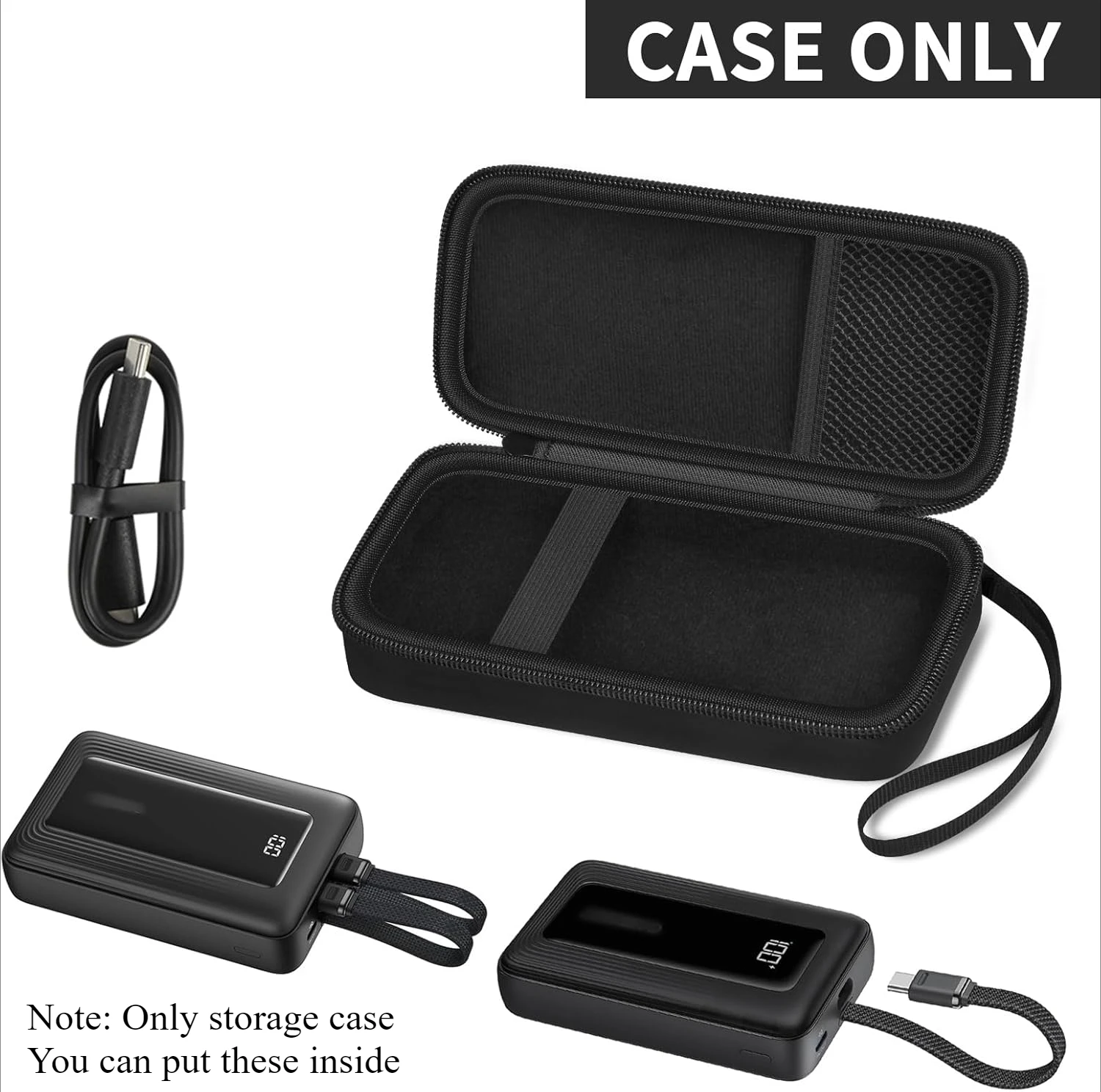 Hard Travel Case Storage Bag Compatible with Anker Zolo Power Bank 10,000mAh 20,000mAh 30W Portable Charger