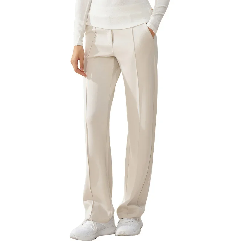 BILABO New Mid-Waist Loose Sports Pants Women Casual Versatile Straight Leg Modal Draping Wide Leg Skateboard Trousers