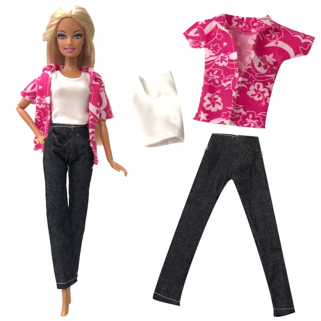 Doll Accessories Toys, Textile Jeans, T-shirt