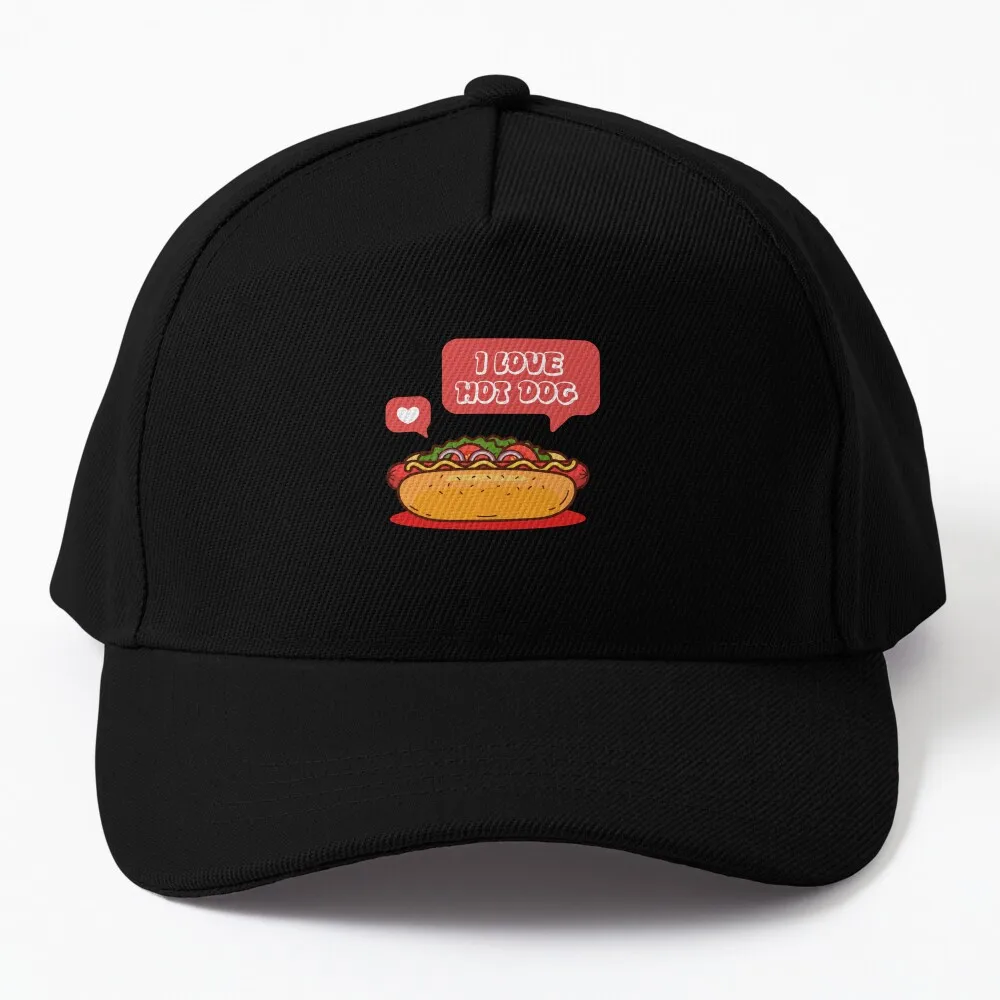 

I love hotdog Baseball Cap Gentleman Hat Sun Hat For Children Women's Hats 2024 Men's