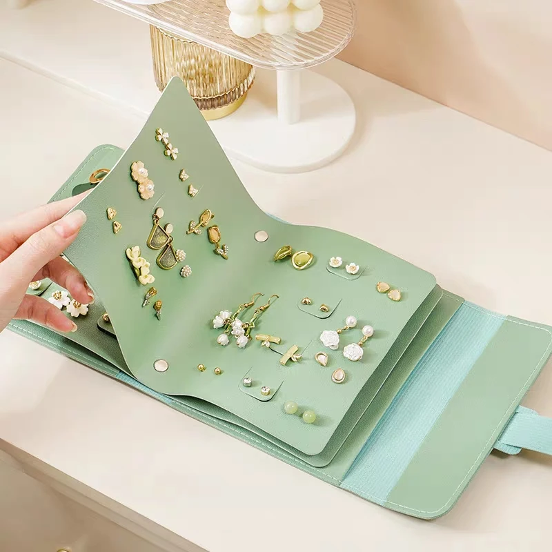 

Portable Jewelry Storage Bag Home Women Waterproof Ear Accessories Organizer Creativity Large Capacity Bracelet Hairpin Case