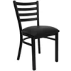 Series Ladder Back Metal Dining Chair for Restaurants, 1