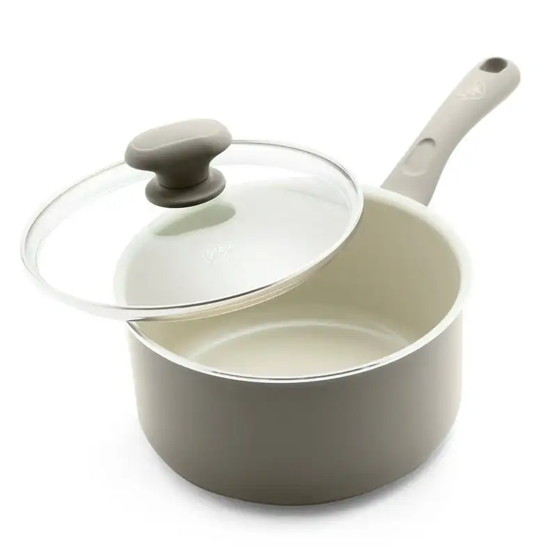 

Ceramic Nonstick Gray 2.5QT Saucepan