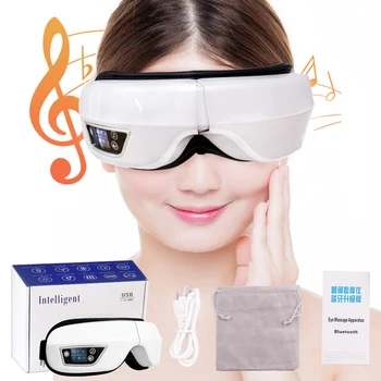 Massaggiatore per occhi intelligente Vibrazione Airbag Compressa Strumento per massaggio oculare Pieghevole Bluetooth Musica Occhiali per la cura degli occhi Rilassa l'affaticamento degli occhi
