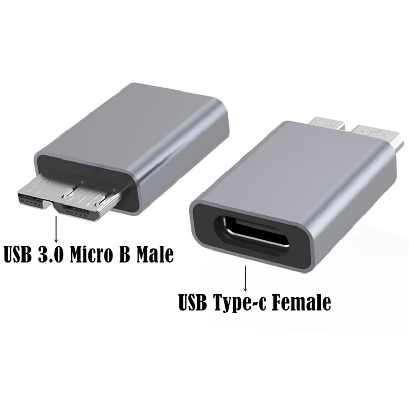Adattatore Da Usb C A Micro B Usb3.0 Tipo C Femmina A Micro B Maschio Ricarica Rapida Usb Micro 3.0 A Tipo C Super Velocità Per Hdd
