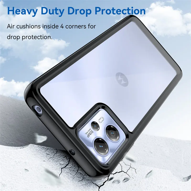 Per Motorola Moto G13 4G Xt2331 Custodia Resistente Alla Caduta Protezione Antiurto Cover Posteriore Trasparente Custodia Rigida Per Moto G13 Motog13 