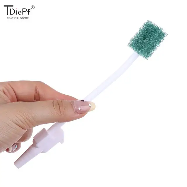 Disposable Medical Sponge Toothbrush ICU Suction Swab Oral Care Single Use  Suction Toothbrush System Oral Hygiene Green Head - AliExpress